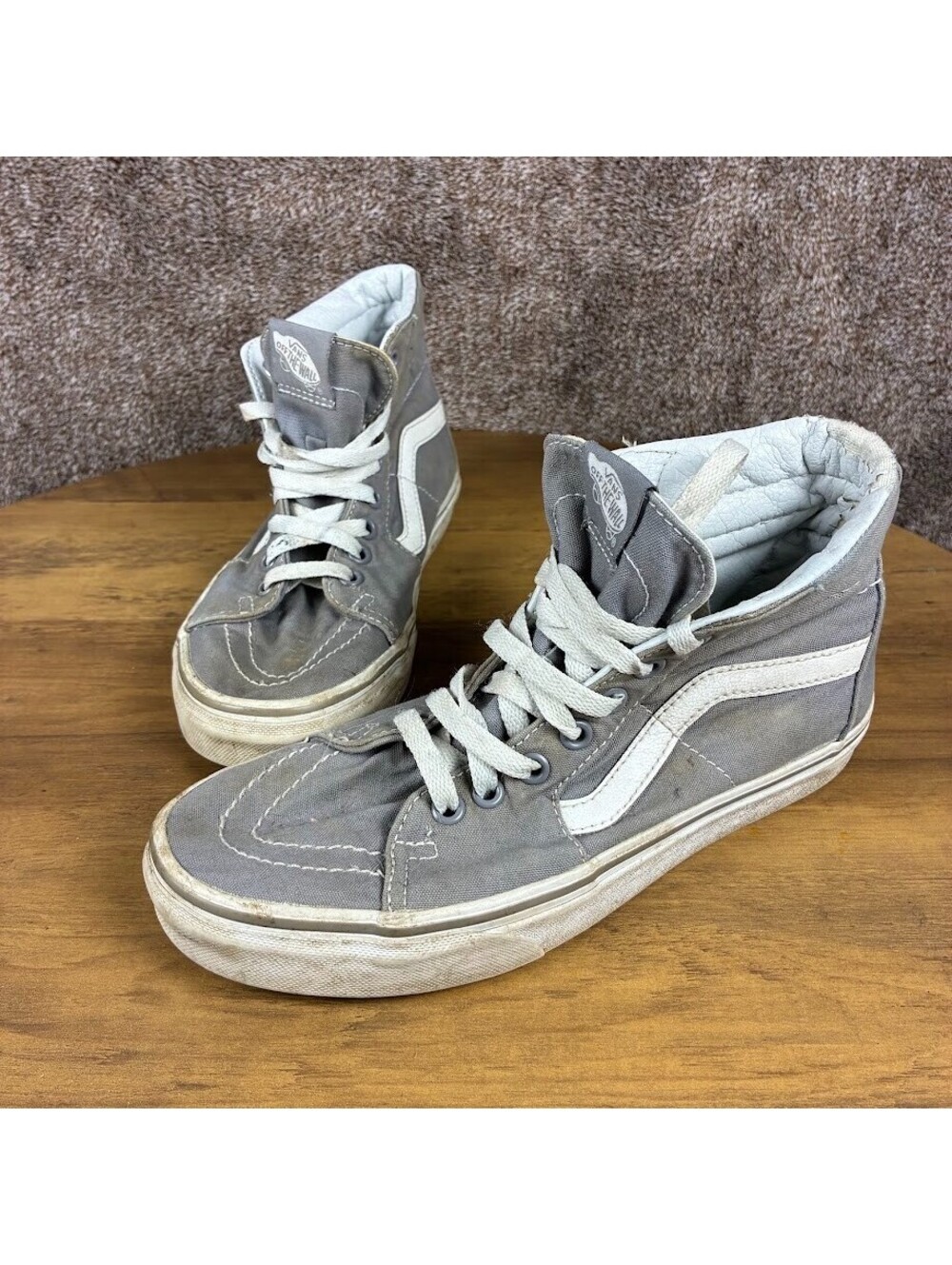 Vans Grey Sk8 High Top Mens Size 6 Womens 7.5